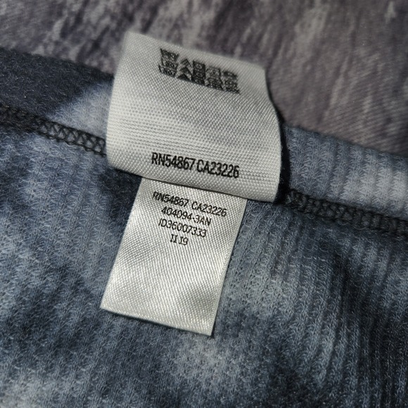 PINK Victoria's Secret Tie Dye Waffle Knit Long Sleeve Cinched Top - Picture 5 of 7